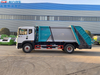 Diesel red Garbage Compactor Truck Garbage collection