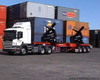 2 Axles 3 axles 20 FT 40 FT automatic Container self loading semi trailer with contianer crane