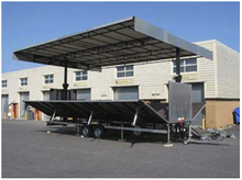 2 Axle Foldable BPW Suspension Mobile Transformable Stage Semi Trailer for Commercial Campaign
