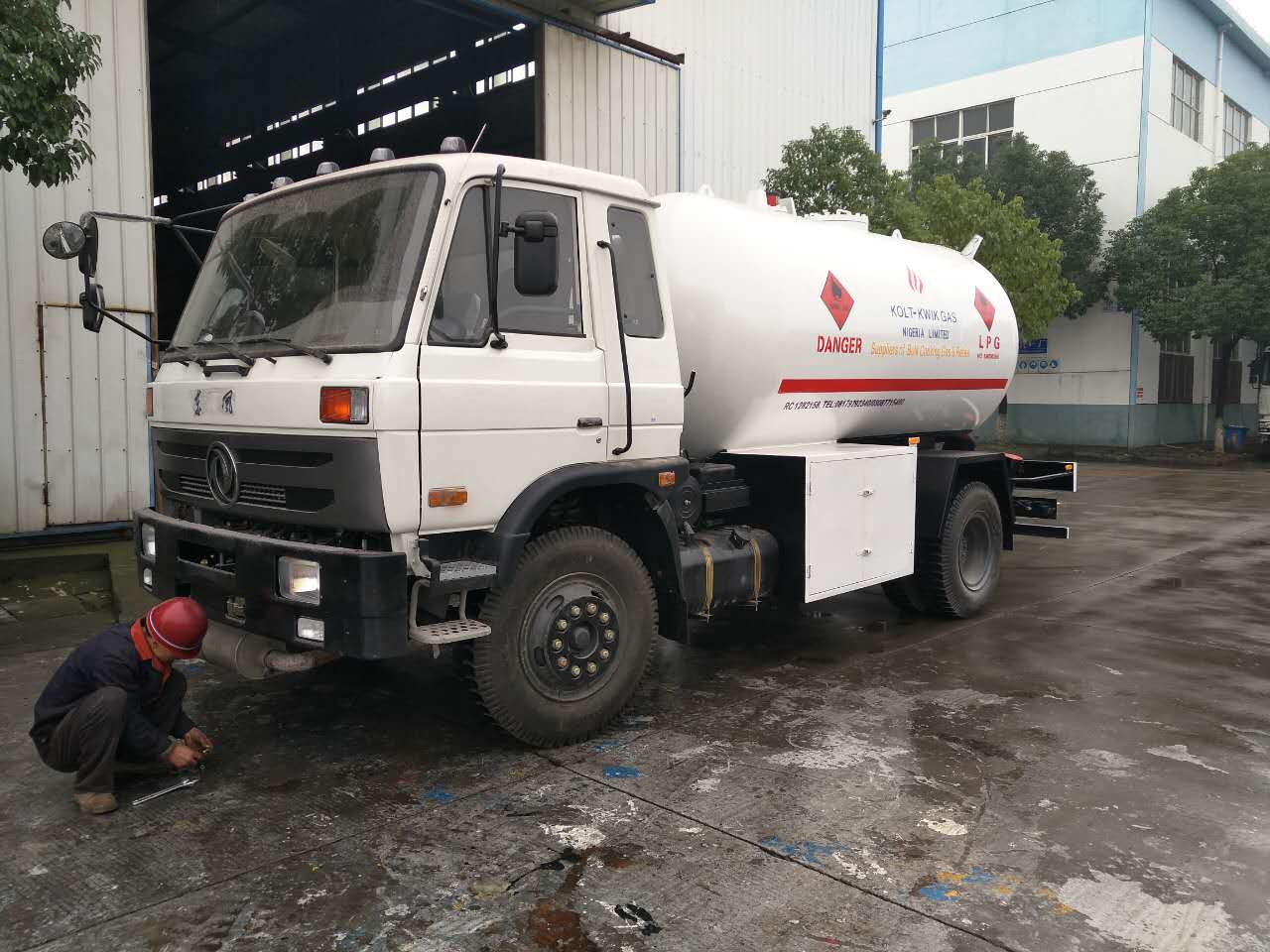 LPG tank truck