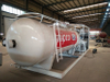 Q345R 10000Liters 10CBM 5MT 5Tons LPG Skid Filling Station with Double Nozzle Dispenser 