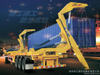 2 Axles 3 axles 20 FT 40 FT automatic Container self loading semi trailer with contianer crane