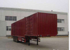 2 Axles 3 Axles Heavy Duty Type Stailess Steel Plastic Iron Frence Van Cargo Transportation Semi Trailer 