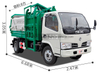 hook arm Diesel blue Dumper Garbage Truck