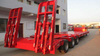 30T 50T 80T heavy duty Low flatbed trailer truck with FOTON HOWO ISUZU tractor