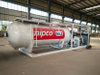 Q345R 10000Liters 10CBM 5MT 5Tons LPG Skid Filling Station with Double Nozzle Dispenser 