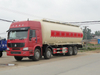 8x4 HOWO Bulk powder /cement tank truck/tanker Air compressor operate