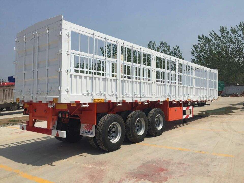 Professional 3 axles heavy duty 50 tons warehouse semi trailer