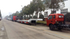 2 Axles 3 Axles front loading hydraulic gooseneck detachable 100tons low bed semi trailer /lowboy trailer for sale