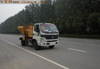 hook arm Diesel blue Dumper Garbage Truck