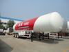 3 Axles 59.52CBM 59520Liters 30MT 30Tons LPG Gas Tanker Trailer 