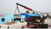 CLW brand 50 ton telescoping 3 arms straight arm heavy duty crane truck 