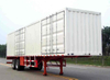 2 Axles 3 Axles Heavy Duty Type Stailess Steel Plastic Iron Frence Van Cargo Transportation Semi Trailer 