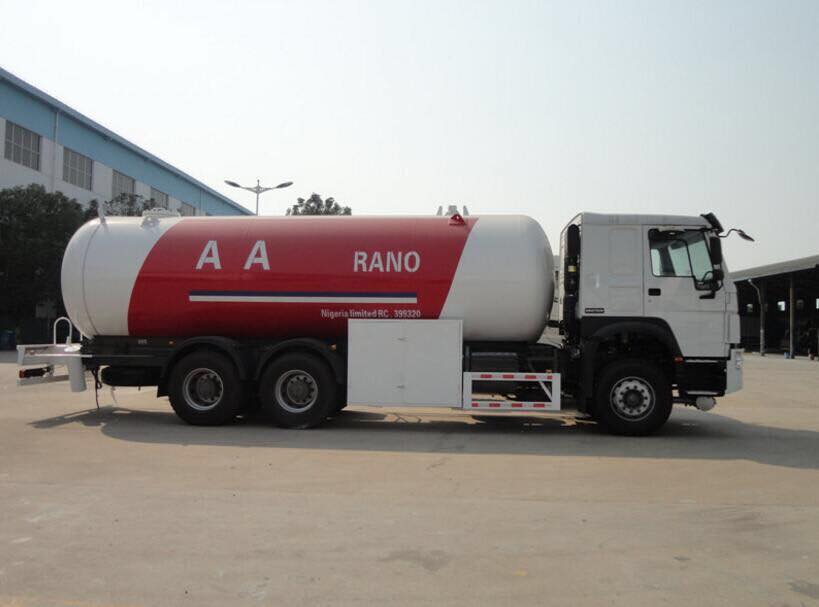 LPG delivery truck