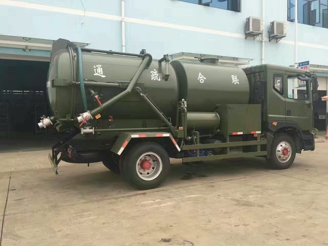 6 Wheels 8CBM 10CBM 8tons 10T High Pressure Combination Sewer Cleaning Truck