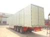 2 Axles 3 Axles Heavy Duty Type Stailess Steel Plastic Iron Frence Van Cargo Transportation Semi Trailer 