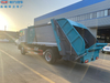 Diesel red Garbage Compactor Truck Garbage collection