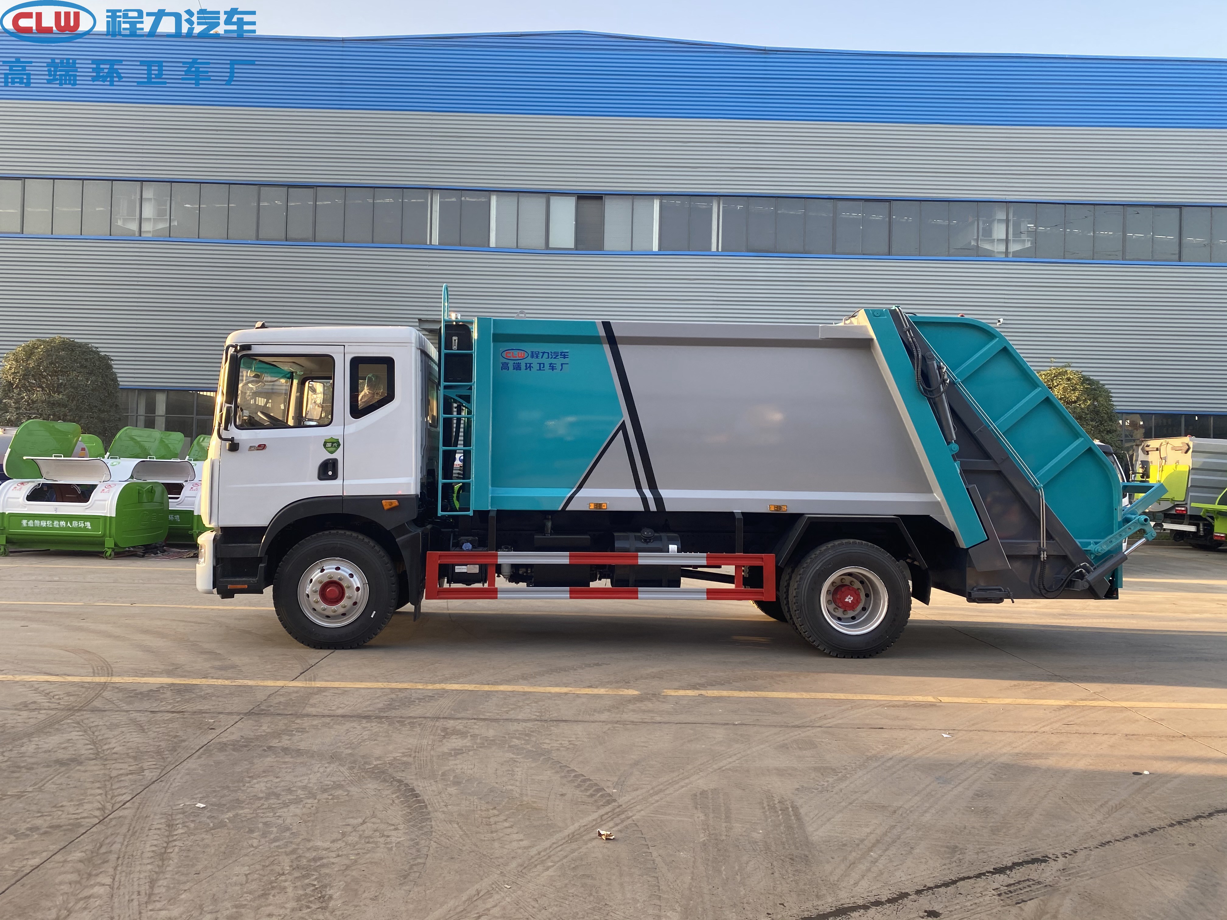 Docking Garbage Truck Commercial 8CBM Garbage Compactor Truck 