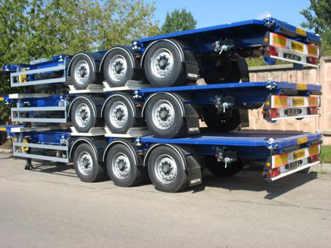 Best quality 3 axles 20ft 40ft skeleton container semi trailer for goods transportation