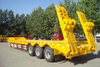 Factory 3 axles 50 tons heavy duty Low flatbed semi trailer for sale