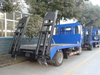 CLW 2 Alex Sinotruk 4X2 Self Loading Flatbed Transportation Truck with Hydraulic Ladder
