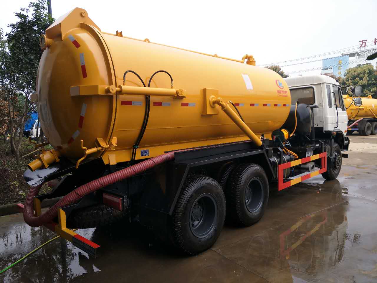 What is the interest in the suction truck plus the auxiliary engine