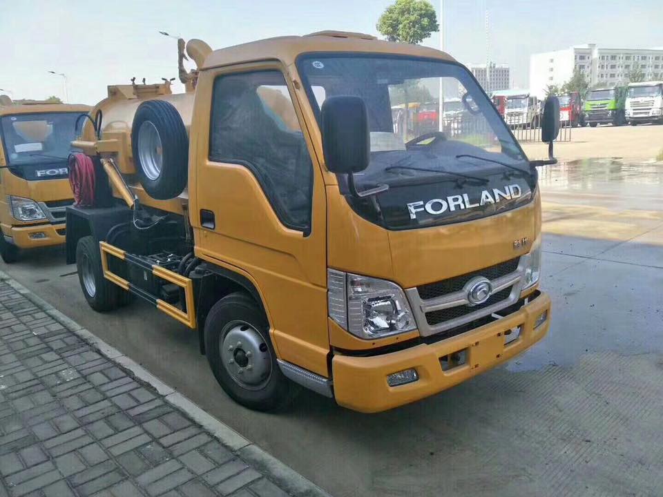 Foton 4x2 3m3 Small Fecal Suction Cleaning Tank Truck