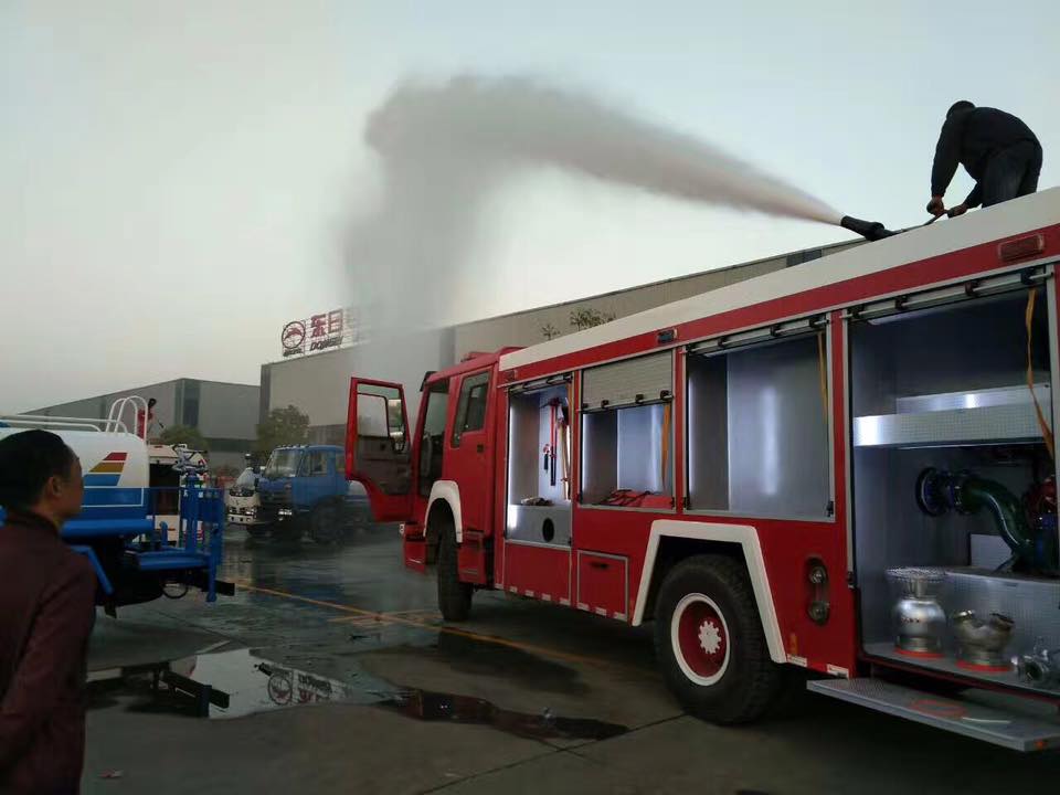 Dongfeng 6 Wheel 6cbm Water Tank Fire Fighting Truck